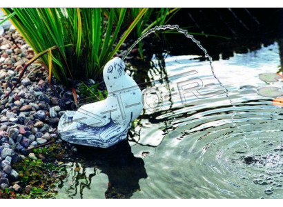 Figure de jardin "Fontaine" 32cm figure d'étang statue en pierre coulée